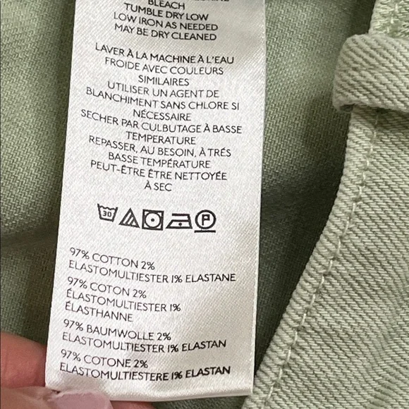 Anthropologie Pilcro Eventide High Rise Wide Leg Chino Trouser Pants, size 28 - Picture 6 of 16